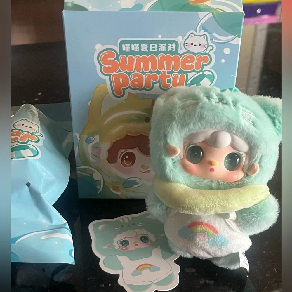 Yooki Summer Party Rainbow Meow Plush